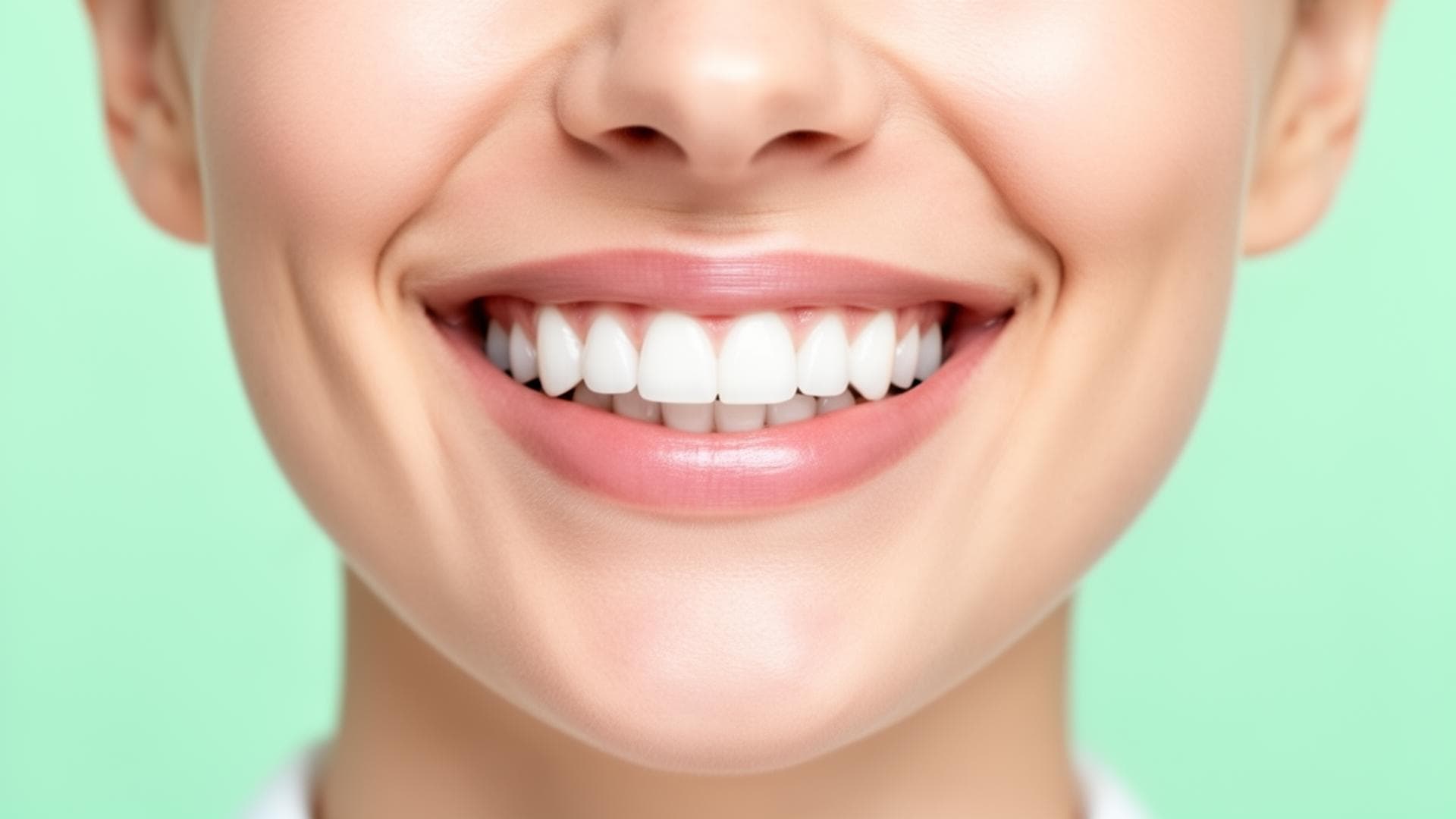Sorriso bonito resultado de tratamento odontológico moderno